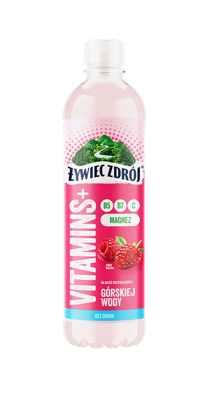 Żywiec Zdrój Vitamins+ malina butelka